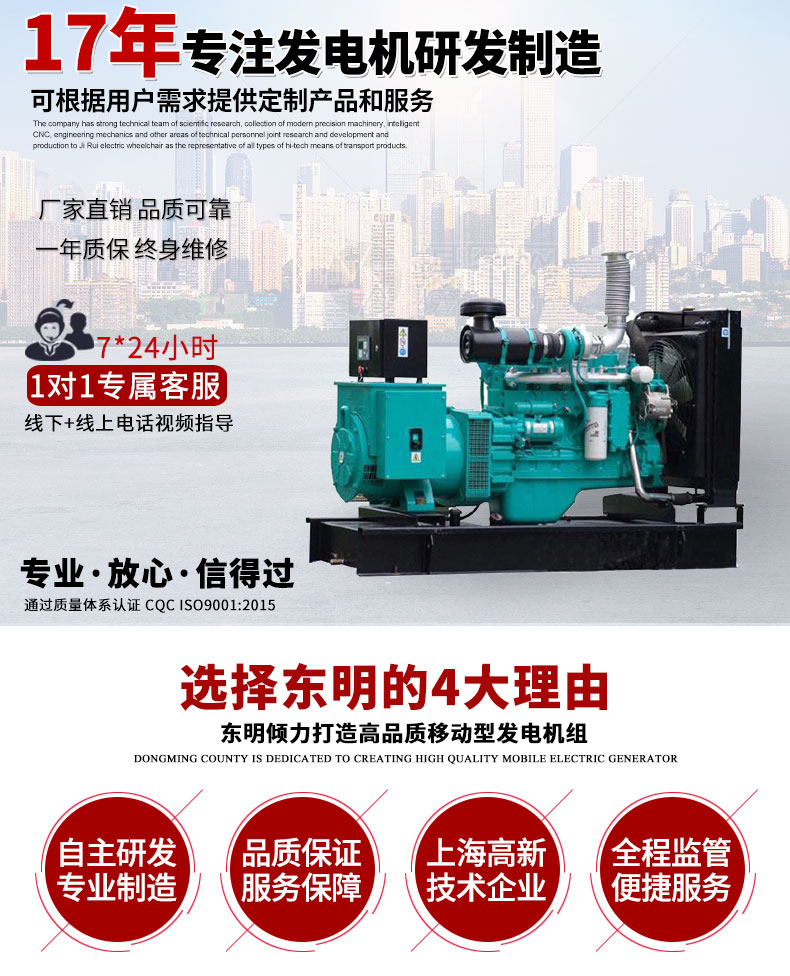 100KW 東明康明斯發(fā)電機(jī)組 主圖