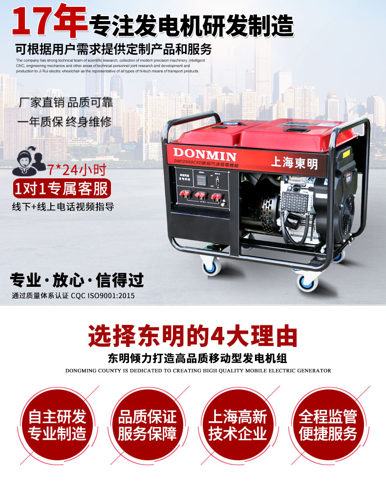 單相10kw汽油發(fā)電機(jī)主圖