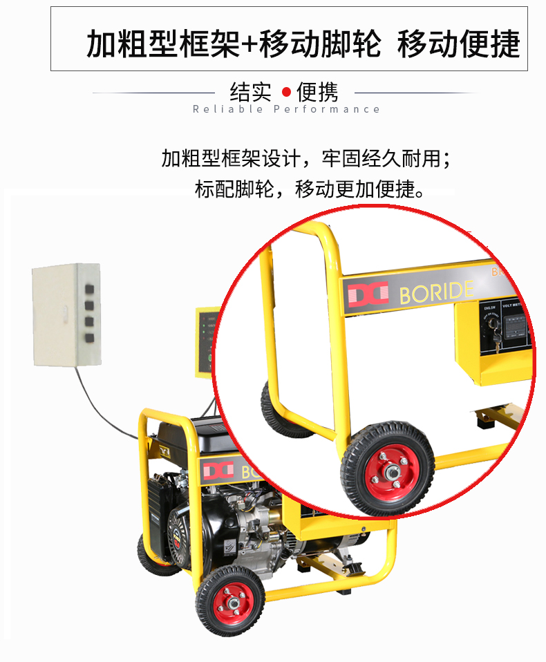 單相5kW無人值守ATS小型汽油發(fā)電機組特點