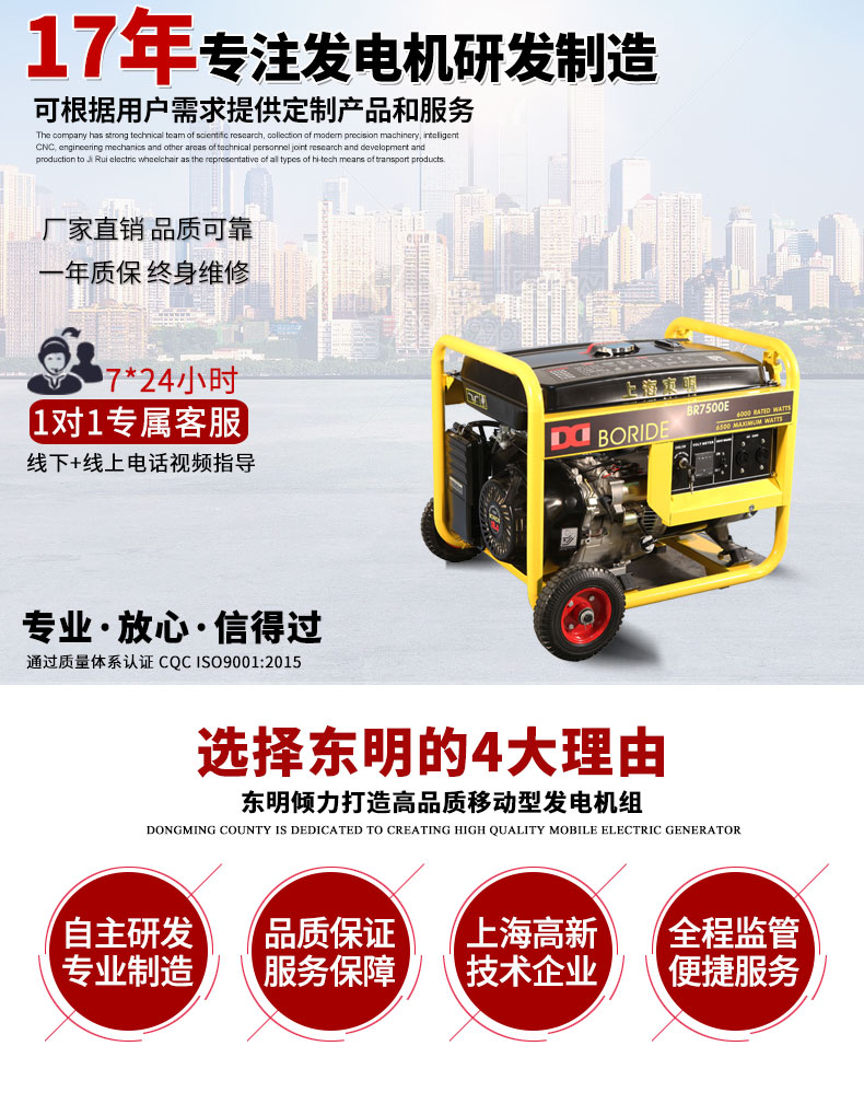 單相6kw汽油發(fā)電機(jī)主圖