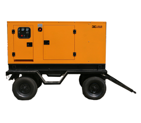 上海東明移動(dòng)拖車發(fā)電機(jī)，玉柴柴油靜音箱型發(fā)電機(jī)